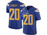 Youth Nike San Diego Chargers #20 Dwight Lowery Limited Electric Blue Rush NFL Jersey