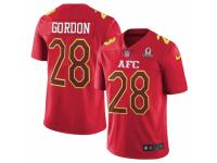 Youth Nike San Diego Chargers #28 Melvin Gordon Limited Red 2017 Pro Bowl NFL Jersey