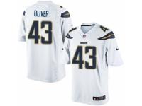 Youth Nike San Diego Chargers #43 Branden Oliver Limited White NFL Jersey