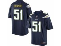 Youth Nike San Diego Chargers #51 Kyle Emanuel Limited Navy Blue Team Color NFL Jersey