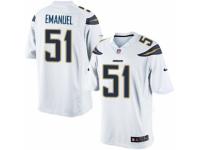 Youth Nike San Diego Chargers #51 Kyle Emanuel Limited White NFL Jersey