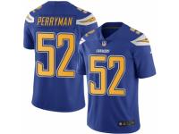 Youth Nike San Diego Chargers #52 Denzel Perryman Limited Electric Blue Rush NFL Jersey