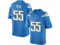 Youth Nike San Diego Chargers #55 Junior Seau Limited Electric Blue Alternate NFL Jersey