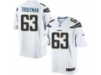 Youth Nike San Diego Chargers #63 Johnnie Troutman Limited White NFL Jersey