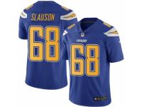 Youth Nike San Diego Chargers #68 Matt Slauson Limited Electric Blue Rush NFL Jersey