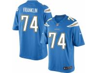 Youth Nike San Diego Chargers #74 Orlando Franklin Limited Electric Blue Alternate NFL Jersey