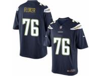 Youth Nike San Diego Chargers #76 D.J.Fluker Limited Navy Blue Team Color NFL Jersey