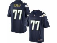 Youth Nike San Diego Chargers #77 King Dunlap Limited Navy Blue Team Color NFL Jersey