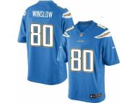 Youth Nike San Diego Chargers #80 Kellen Winslow Limited Electric Blue Alternate NFL Jersey