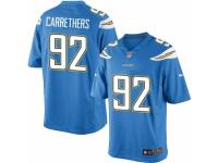 Youth Nike San Diego Chargers #92 Ryan Carrethers Limited Electric Blue Alternate NFL Jersey