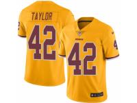 Youth Nike Washington Redskins #42 Charley Taylor Limited Gold Rush NFL Jersey