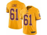 Youth Nike Washington Redskins #61 Spencer Long Limited Gold Rush NFL Jersey