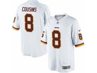 Youth Nike Washington Redskins #8 Kirk Cousins Limited White NFL Jersey