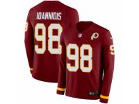 Youth Nike Washington Redskins #98 Matthew Ioannidis Limited Burgundy Therma Long Sleeve NFL Jersey