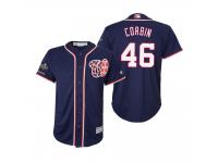 Youth Patrick Corbin Washington Nationals Navy 2019 World Series Champions Cool Base Jersey