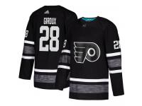 Youth Philadelphia Flyers #28 Claude Giroux Adidas Black Authentic 2019 All-Star NHL Jersey