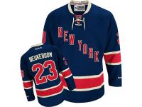 Youth Reebok New York Rangers #23 Jeff Beukeboom Navy Blue Third Authentic NHL Jersey