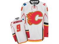 Youth Reebok NHL Calgary Flames #9 Lanny McDonald Authentic Away Jersey White Reebok