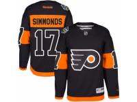 Youth Reebok Philadelphia Flyers #17 Wayne Simmonds Premier Black 2017 Stadium Series NHL Jersey