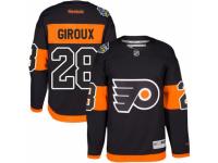 Youth Reebok Philadelphia Flyers #28 Claude Giroux Premier Black 2017 Stadium Series NHL Jersey