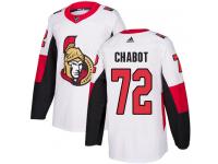 Youth Thomas Chabot Authentic White Reebok Jersey NHL Ottawa Senators #72 Away