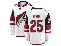 Youth Thomas Steen Breakaway White Away NHL Jersey Arizona Coyotes #25