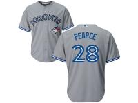 Youth Toronto Blue Jays #28 Pearce Steve Majestic Gray Cool Base Jersey