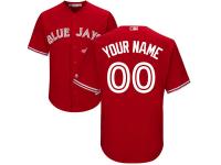 Youth Toronto Blue Jays Majestic Scarlet 2017 Cool Base Custom Jersey