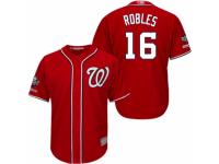 Youth Washington Nationals #16 Victor Robles Red Alternate 1 Cool Base 2019 World Series Champions Baseball Jersey