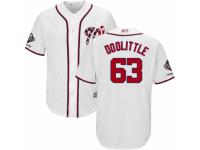 Youth Washington Nationals #63 Sean Doolittle White Home Cool Base 2019 World Series Champions Baseball Jersey