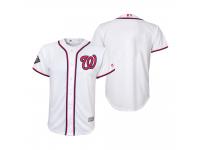 Youth Washington Nationals White 2019 World Series Cool Base Jersey