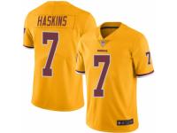 Youth Washington Redskins #7 Dwayne Haskins Limited Gold Rush Vapor Untouchable Football Jersey