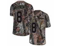 Youth Washington Redskins #8 Case Keenum Limited Camo Rush Realtree Football Jersey