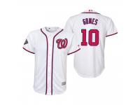 Youth Yan Gomes Washington Nationals White 2019 World Series Cool Base Jersey