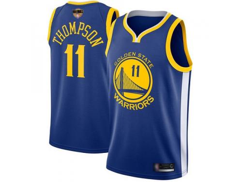 #11  Klay Thompson Royal Blue Basketball Youth Jersey Golden State Warriors Icon Edition 2019 Basketball Finals Bound