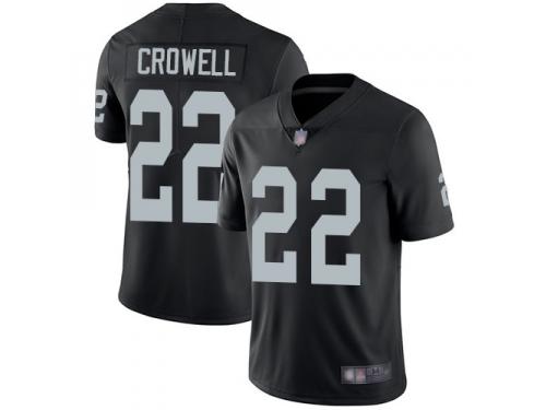 #22 Elite Isaiah Crowell Black Football Home Youth Jersey Oakland Raiders Vapor Untouchable