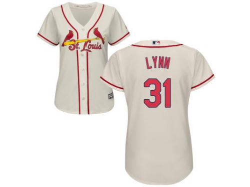 Cream Lance Lynn Women #31 Majestic MLB St. Louis Cardinals 2016 New Cool Base Jersey