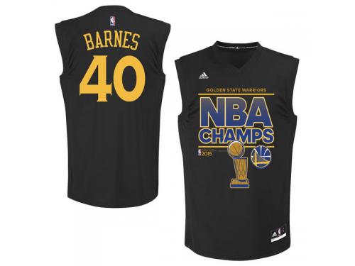 Harrison Barnes Golden State Warriors adidas 2015 NBA Finals Champions Jersey - Black