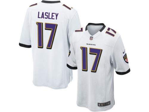 Jordan Lasley Baltimore Ravens Men's Game Nike Jersey - White