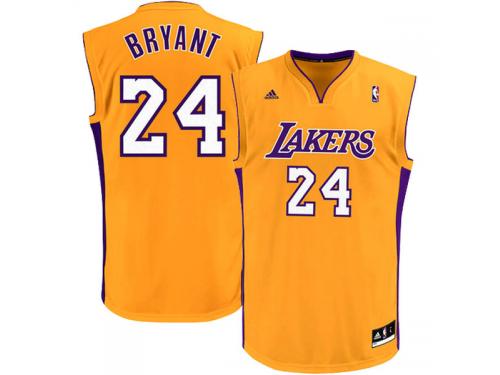 Kobe Bryant Los Angeles Lakers adidas Youth Replica Home Jersey - Gold