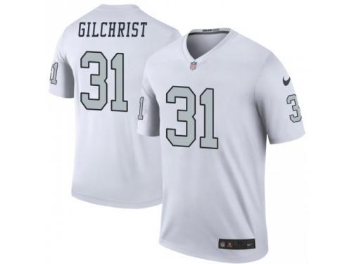 Legend Vapor Untouchable Men's Marcus Gilchrist Oakland Raiders Nike Color Rush Jersey - White