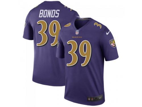 Legend Vapor Untouchable Men's Terrell Bonds Baltimore Ravens Nike Color Rush Jersey - Purple