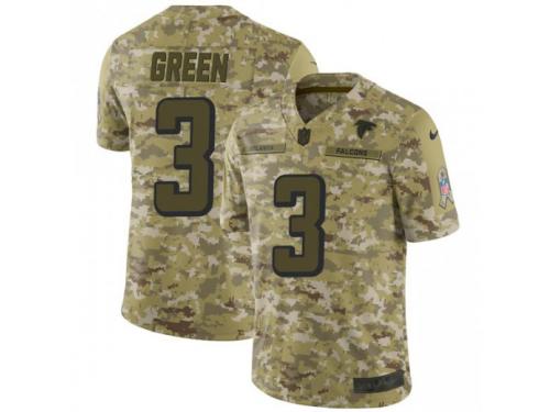 Limited Youth Marcus Green Atlanta Falcons Nike Camo 2018 Salute to Service Jersey - Green
