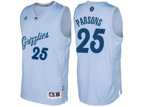 Men Memphis Grizzlies #25 Chandler Parsons Light Blue 2016 Christmas Day NBA Swingman Jersey