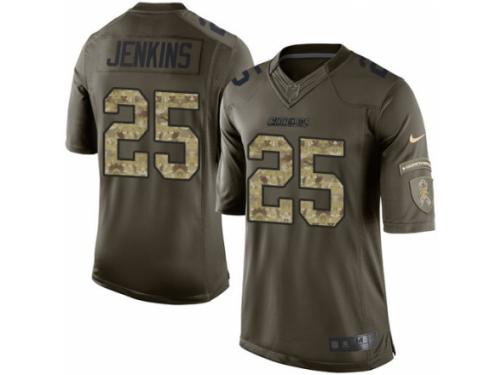 Men Nike Los Angeles Chargers #25 Rayshawn Jenkins Limited Green Salute to Service NFL Jersey