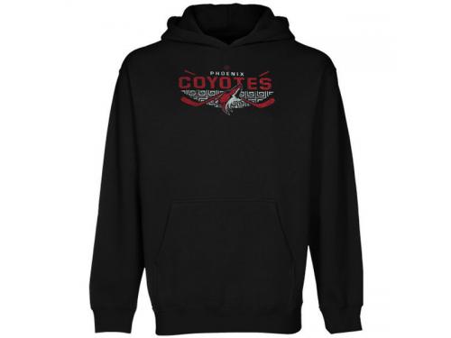 Men Phoenix Coyotes Old Time Hockey Osaka Pullover Hoodie - Black
