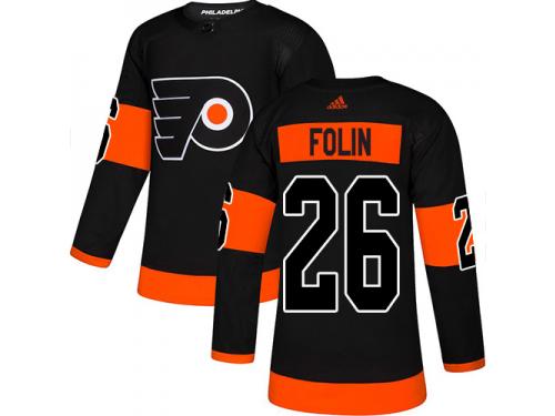 Men's Adidas Philadelphia Flyers #26 Christian Folin Black Alternate Premier NHL Jersey