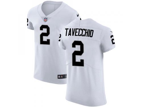 Men's Elite Giorgio Tavecchio #2 Nike White Road Jersey - NFL Oakland Raiders Vapor Untouchable