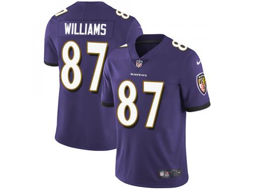 Men's Limited Maxx Williams #87 Nike Purple Home Jersey - NFL Baltimore Ravens Vapor Untouchable