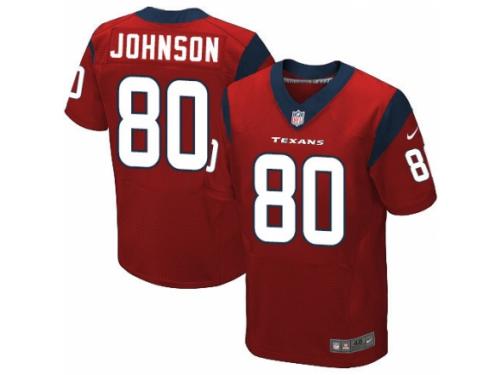 Men's Nike Houston Texans #80 Andre Johnson Elite Red Alternate NFL Jersey